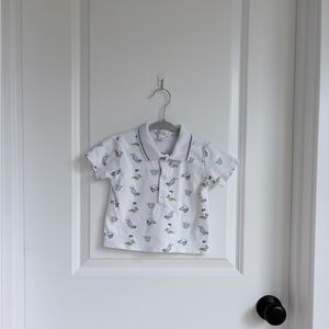 ⛳️Kissy Kissy Golf Championship Blue Polo Top Pima Cotton